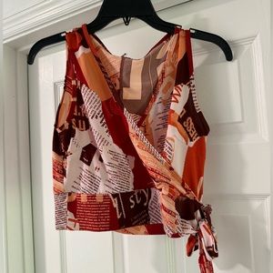 Women’s tank with tie side